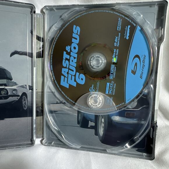 Fast & Furious 6 Extended Edition Blu-ray DVD Steelbook 2 Disc Set Tin Case - Picture 9 of 9